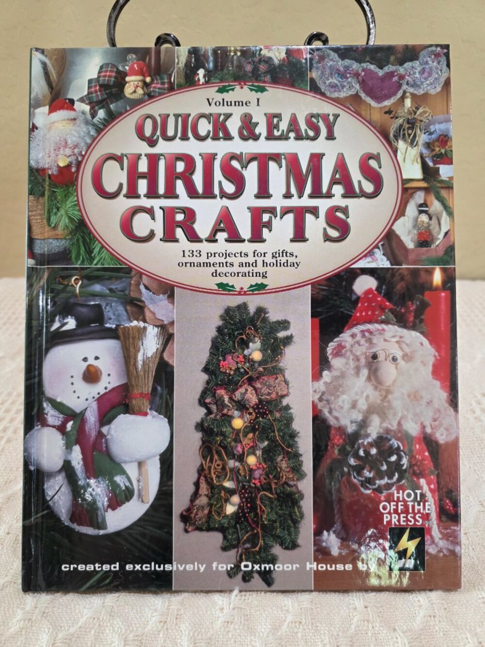 1996 Quick and Easy Christmas Crafts Oxmoor House 133 Designs VG+